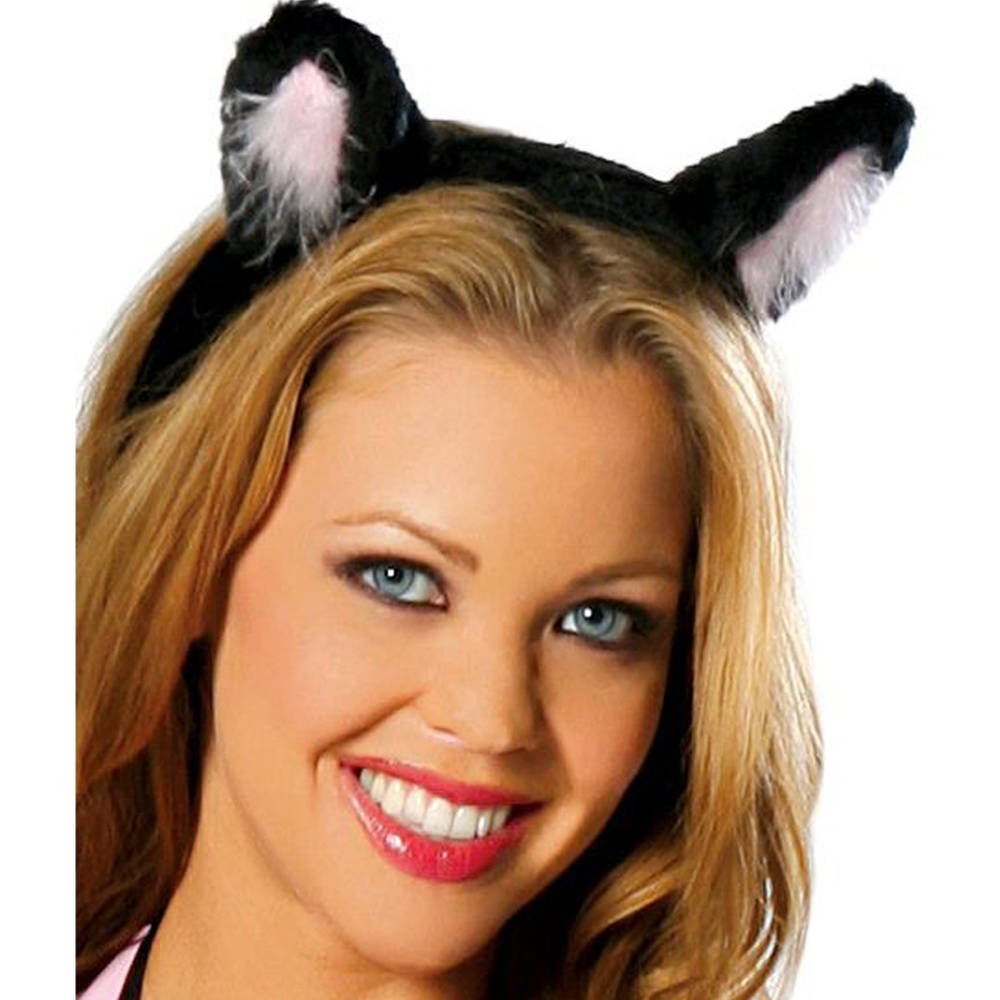 Furry Cat Ears Headband Fuzzy Costume Head Piece